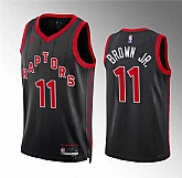 Men's Toronto Raptors #11 Bruce Brown Jr Black Statement Edition Basketball Jersey Dzhi,baseball caps,new era cap wholesale,wholesale hats